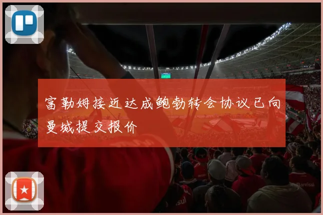 富勒姆接近达成鲍勃转会协议已向曼城提交报价